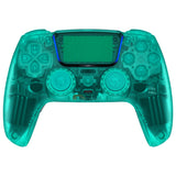 eXtremeRate Luna Redesigned Full Set Shells & Buttons for PS5 Controller BDM-030/040/050 - Emerald Green - KQXPFM006