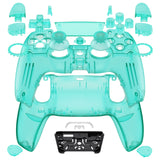 eXtremeRate Luna Redesigned Full Set Shells & Buttons for PS5 Controller BDM-030/040/050 - Emerald Green - KQXPFM006