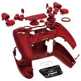 eXtremeRate Luna Redesigned Full Set Shells & Buttons for PS5 Controller BDM-030/040/050 - Scarlet Red - KQXPFP002