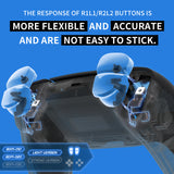 eXtremeRate Micro Switch - Light Version Tactile Clicky Hair Trigger Kit V2 for PS5 Controller BDM-010/020 Shoulder Buttons, Ergonomic Micro Switches L2R2 Tactile L1R1 Mouse Click for PS5 Controller - PFMD008M2