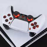 eXtremeRate Multi-Colors Luminated Buttons DTF V4 LED Kit for PS5 Controller BDM-030/040/050/060 - Black - PFLED02G4