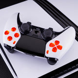 eXtremeRate Multi-Colors Luminated Buttons D&F LED Kit for PS5 Edge Controller - Transparent Clear Buttons - KRXEGM001