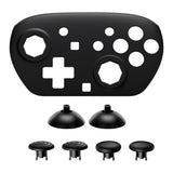 eXtremeRate Octagonal Gated Sticks Design Faceplate Shell with ThumbsGear Thumbsticks for Nintendo Switch 2 Pro Controller - Black - BDEPTM001