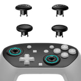 eXtremeRate Octagonal Gated Sticks Design Faceplate Shell with ThumbsGear Thumbsticks for Nintendo Switch 2 Pro Controller - Black - BDEPTM001