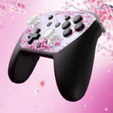 eXtremeRate Octagonal Gated Sticks Design Faceplate Shell with ThumbsGear Thumbsticks for Nintendo Switch 2 Pro Controller - Cherry Blossom Whisper - BDEPTR006