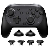 eXtremeRate Octagonal Gated Sticks Design Faceplate Shell with ThumbsGear Thumbsticks for Nintendo Switch 2 Pro Controller - Clear Slate Black - BDEPTM002