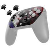 eXtremeRate Octagonal Gated Sticks Design Faceplate Shell with ThumbsGear Thumbsticks for Nintendo Switch 2 Pro Controller - Clown HAHAHA - BDEPTR010