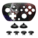 eXtremeRate Octagonal Gated Sticks Design Faceplate Shell with ThumbsGear Thumbsticks for Nintendo Switch 2 Pro Controller - Clown HAHAHA - BDEPTR010