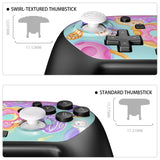 eXtremeRate Octagonal Gated Sticks Design Faceplate Shell with ThumbsGear Thumbsticks for Nintendo Switch 2 Pro Controller - Donut Odyssey - BDEPTR007