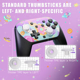 eXtremeRate Octagonal Gated Sticks Design Faceplate Shell with ThumbsGear Thumbsticks for Nintendo Switch 2 Pro Controller - Donut Odyssey - BDEPTR007