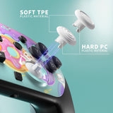 eXtremeRate Octagonal Gated Sticks Design Faceplate Shell with ThumbsGear Thumbsticks for Nintendo Switch 2 Pro Controller - Donut Odyssey - BDEPTR007