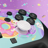 eXtremeRate Octagonal Gated Sticks Design Faceplate Shell with ThumbsGear Thumbsticks for Nintendo Switch 2 Pro Controller - Donut Odyssey - BDEPTR007