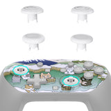 eXtremeRate Octagonal Gated Sticks Design Faceplate Shell with ThumbsGear Thumbsticks for Nintendo Switch 2 Pro Controller - Hot Spring Kitties - BDEPTR008
