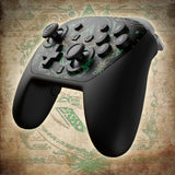 eXtremeRate Octagonal Gated Sticks Design Faceplate Shell with ThumbsGear Thumbsticks for Nintendo Switch 2 Pro Controller - Totem of Kingdom Black - BDEPTR004