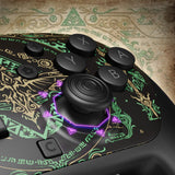 eXtremeRate Octagonal Gated Sticks Design Faceplate Shell with ThumbsGear Thumbsticks for Nintendo Switch 2 Pro Controller - Totem of Kingdom Black - BDEPTR004