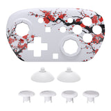 eXtremeRate Octagonal Gated Sticks Design Faceplate Shell with ThumbsGear Thumbsticks for Nintendo Switch 2 Pro Controller - Winter Blossom - BDEPTR005
