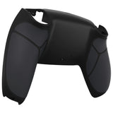 eXtremeRate Performance Custom Back Housing Bottom Shell for PS5 Controller BDM-010/020/030/040/050/060 - Rubberized Black - DPFU6001G2
