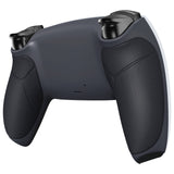 eXtremeRate Performance Custom Back Housing Bottom Shell for PS5 Controller BDM-010/020/030/040/050/060 - Rubberized Classic Gray & Dark Gray - DPFU6004G2