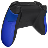 eXtremeRate Rubberized Blue Performance Non-Slip Texture Rubberized Grips Replacement Back Panels for Xbox Series X/S Controller - PX3C3004