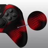 eXtremeRate PlayVital Black & Red Soft Anti-Slip Silicone Cover Skins, Controller Protective Case for New Xbox One Elite Series 2 (Model 1797 and Core Model 1797) with Thumb Grips Analog Caps - XBOWP0062GC