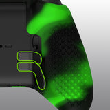 eXtremeRate PlayVital Green & Black Soft Anti-Slip Silicone Cover Skins, Controller Protective Case for New Xbox One Elite Series 2 (Model 1797 and Core Model 1797) with Thumb Grips Analog Caps - XBOWP0063GC