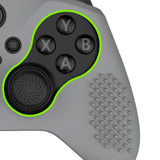 eXtremeRate PlayVital New Hope Gray Soft Anti-Slip Silicone Cover Skins, Controller Protective Case for New Xbox One Elite Series 2 (Model 1797 and Core Model 1797) with Thumb Grips Analog Caps - XBOWP0060GC