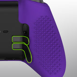 eXtremeRate PlayVital Purple Soft Anti-Slip Silicone Cover Skins, Controller Protective Case for New Xbox One Elite Series 2 (Model 1797 and Core Model 1797) with Thumb Grips Analog Caps - XBOWP0061GC