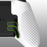 eXtremeRate PlayVital White Soft Anti-Slip Silicone Cover Skins, Controller Protective Case for New Xbox One Elite Series 2 (Model 1797 and Core Model 1797) with Thumb Grips Analog Caps - XBOWP0059GC