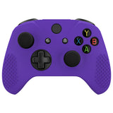 eXtremeRate PlayVital Soft Silicone Controller Cover Thumb Stick  Caps for Xbox One S for Xbox One X - Purple - XBOWP0056GC