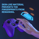 eXtremeRate PlayVital Soft Silicone Controller Cover Thumb Stick  Caps for Xbox One S for Xbox One X - Purple - XBOWP0056GC