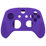 eXtremeRate PlayVital Soft Silicone Controller Cover Thumb Stick  Caps for Xbox One S for Xbox One X - Purple - XBOWP0056GC