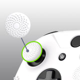 eXtremeRate PlayVital Soft Silicone Controller Cover Thumb Stick  Caps for Xbox One S for Xbox One X - White - XBOWP0057GC