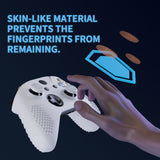 eXtremeRate PlayVital Soft Silicone Controller Cover Thumb Stick  Caps for Xbox One S for Xbox One X - White - XBOWP0057GC