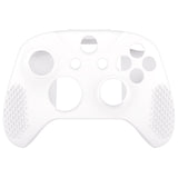 eXtremeRate PlayVital Soft Silicone Controller Cover Thumb Stick  Caps for Xbox One S for Xbox One X - White - XBOWP0057GC