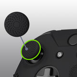 eXtremeRate PlayVital Soft Silicone Controller Cover Thumb Stick  Caps for Xbox One S for Xbox One X Black-XBOWP0001GC