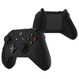 eXtremeRate PlayVital Soft Silicone Controller Cover Thumb Stick  Caps for Xbox One S for Xbox One X Black-XBOWP0001GC