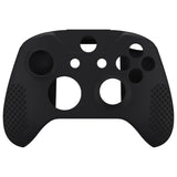 eXtremeRate PlayVital Soft Silicone Controller Cover Thumb Stick  Caps for Xbox One S for Xbox One X Black-XBOWP0001GC