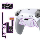 eXtremeRate RISE4 Plus MAX Back Paddles Kit with Clicky Trigger Stops & Rubberized Grip for PS5 Controller BDM-030/040/050/060 - White Gray - HKCPFM002M3
