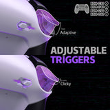 eXtremeRate RISE4 Plus MAX Back Paddles Kit with Clicky Trigger Stops & Rubberized Grip for PS5 Controller BDM-030/040/050/060 - White Black - White - HKCPFM003M3