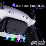 eXtremeRate RISE Plus MAX Back Paddles Kit with Clicky Trigger Stops & Rubberized Grip for PS5 Controller BDM-030/040/050 - White Black - Black - GQTPFM004M2