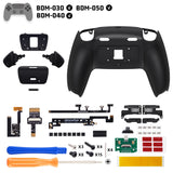 eXtremeRate RISE Plus MAX Back Paddles Kit with Clicky Trigger Stops & Rubberized Grip for PS5 Controller BDM-030/040/050 - Black - GQTPFM001M2