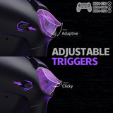 eXtremeRate Real Metal Buttons (RMB) Version RISE4 Plus MAX Back Paddles Kit with Clicky Trigger Stops & Rubberized Grip for PS5 Controller BDM-030/040/050 - Black - HKCPFJ001M2