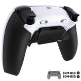 eXtremeRate RISE Plus MAX Back Paddles Kit with Clicky Trigger Stops & Rubberized Grip for PS5 Controller BDM-010/020 - White Black - Black - GQTPFM004