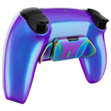 eXtremeRate Rainbow Aura Blue & Purple Real Metal Buttons (RMB) Version RISE4 Remap Kit for PS5 Controller BDM-030/040/050 - Chameleon Purple Blue - YPFJ7014G3