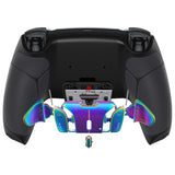 eXtremeRate Rainbow Aura Blue & Purple Real Metal Buttons (RMB) Version RISE4 Remap Kit for PS5 Controller BDM-030/040 - Rubberized Black - YPFJ7011G3