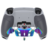 eXtremeRate Rainbow Aura Blue & Purple Real Metal Buttons (RMB) Version RISE4 Remap Kit for PS5 Controller BDM-030/040/050 - Rubberized New Hope Gray & Classic Gray - YPFJ7013G3