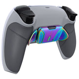 eXtremeRate Rainbow Aura Blue & Purple Real Metal Buttons (RMB) Version RISE4 Remap Kit for PS5 Controller BDM-030/040/050 - Rubberized New Hope Gray & Classic Gray - YPFJ7013G3