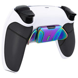 eXtremeRate Rainbow Aura Blue & Purple Real Metal Buttons (RMB) Version RISE4 Remap Kit for PS5 Controller BDM-030/040/050 - Rubberized White Black - YPFJ7012G3