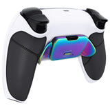 eXtremeRate Rainbow Aura Blue & Purple Real Metal Buttons (RMB) Version RISE V3 Remap Kit for PS5 Controller BDM-030/040/050 - Rubberized White Black - XPFJ7012G4