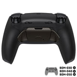 eXtremeRate Real Metal Buttons (RMB) Version RISE Plus MAX Back Paddles Kit with Clicky Trigger Stops & Rubberized Grip for PS5 Controller BDM-030/040/050 - Black - GQTPFJ001M2